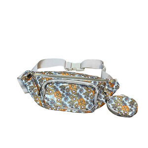 Orange Floral Fanny Pack